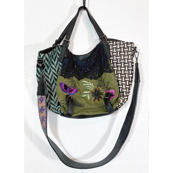 Desigual multicolor large crossbody handbag - Picture 2 of 16